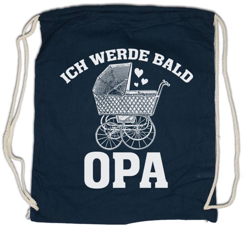 Urban Backwoods Turnbeutel Ich Werde Bald Opa Turnbeutel Opi Großvater Kind Enkel Grandpa Baby (1-tlg), Nachwuchs Geburt Mann von Urban Backwoods