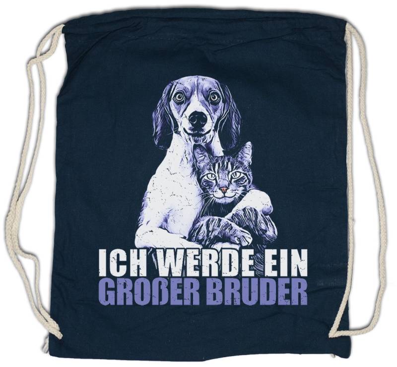 Urban Backwoods Turnbeutel Ich Werde Großer Bruder Turnbeutel Fun Geschwister Baby Familie Kind (1-tlg), Geburt Nachwuchs Spaß von Urban Backwoods