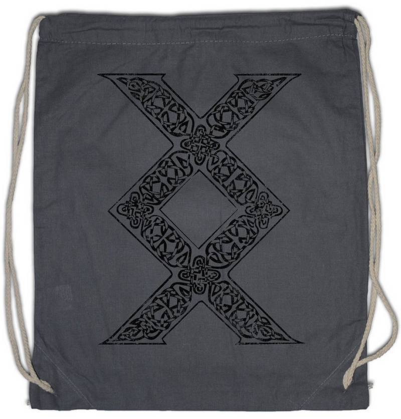 Urban Backwoods Turnbeutel Inguz Rune Turnbeutel Germanisch Germanische Runen Runes Ingwaz Ing (1-tlg), Vikings Futhark Walhalla Norse von Urban Backwoods