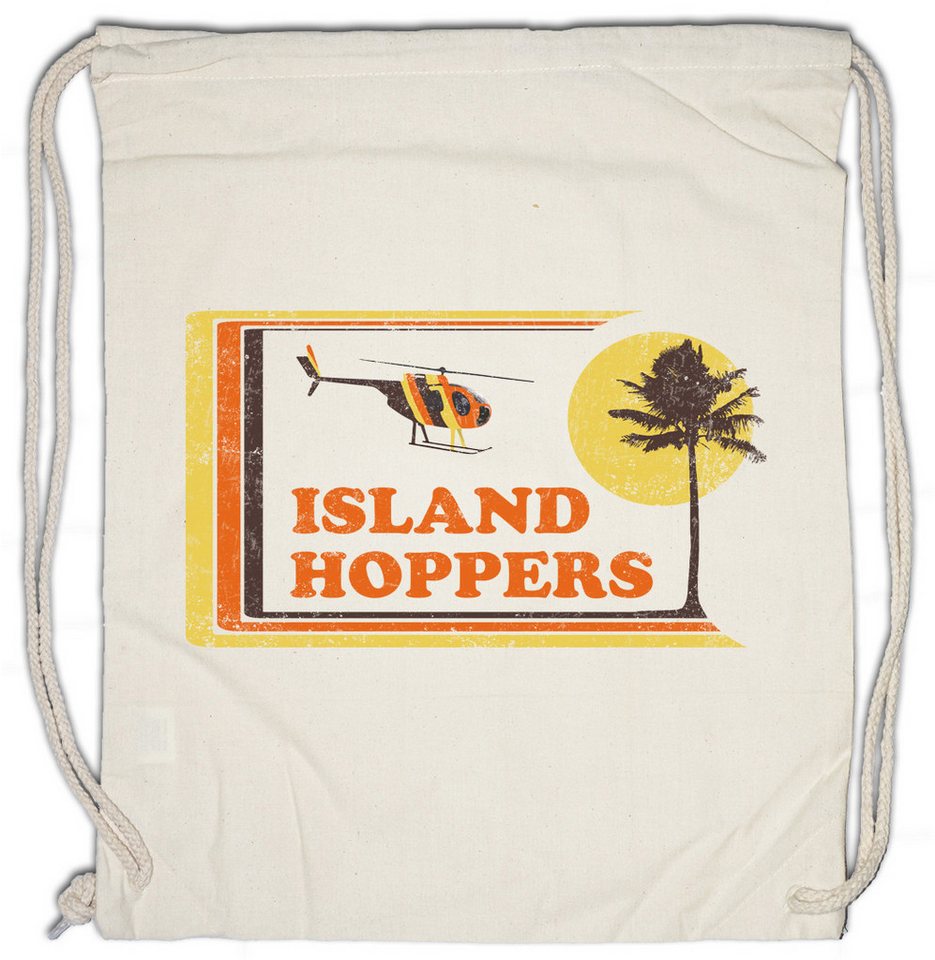 Urban Backwoods Turnbeutel Island Hoppers Hawaii Turnbeutel Tom TV Selleck Retro Kult Magnum (1-tlg), Thomas Company 80s Logo von Urban Backwoods