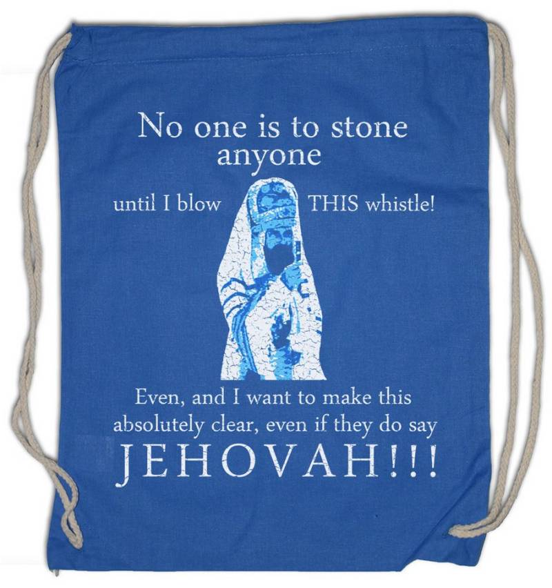 Urban Backwoods Turnbeutel Jehovah Turnbeutel Monty Des Brian Das Leben Python Life of Leben (1-tlg), Schwanzus Longus Fun Film von Urban Backwoods