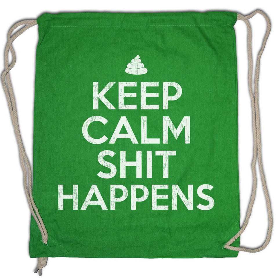 Urban Backwoods Turnbeutel Keep Calm And Happens Turnbeutel Nothing Shit Nichts Nihilist Comedy (1-tlg), Fun Clown Comedian Stand-Up von Urban Backwoods