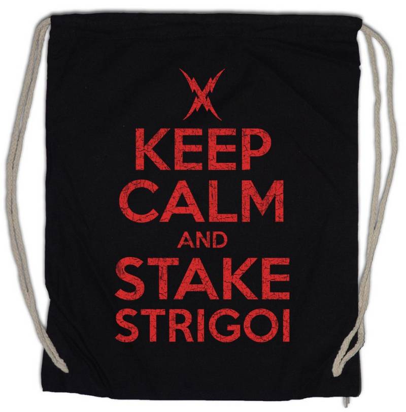 Urban Backwoods Turnbeutel Keep Calm And Strake Strigoi Turnbeutel The Vampire Strain Vampir (1-tlg), Symbol Sign Logo Zeichen von Urban Backwoods