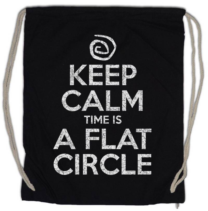 Urban Backwoods Turnbeutel Keep Calm Time Is A Flat Zirkel Turnbeutel True Towards Tomorrow (1-tlg), Detective TV Series City von Urban Backwoods