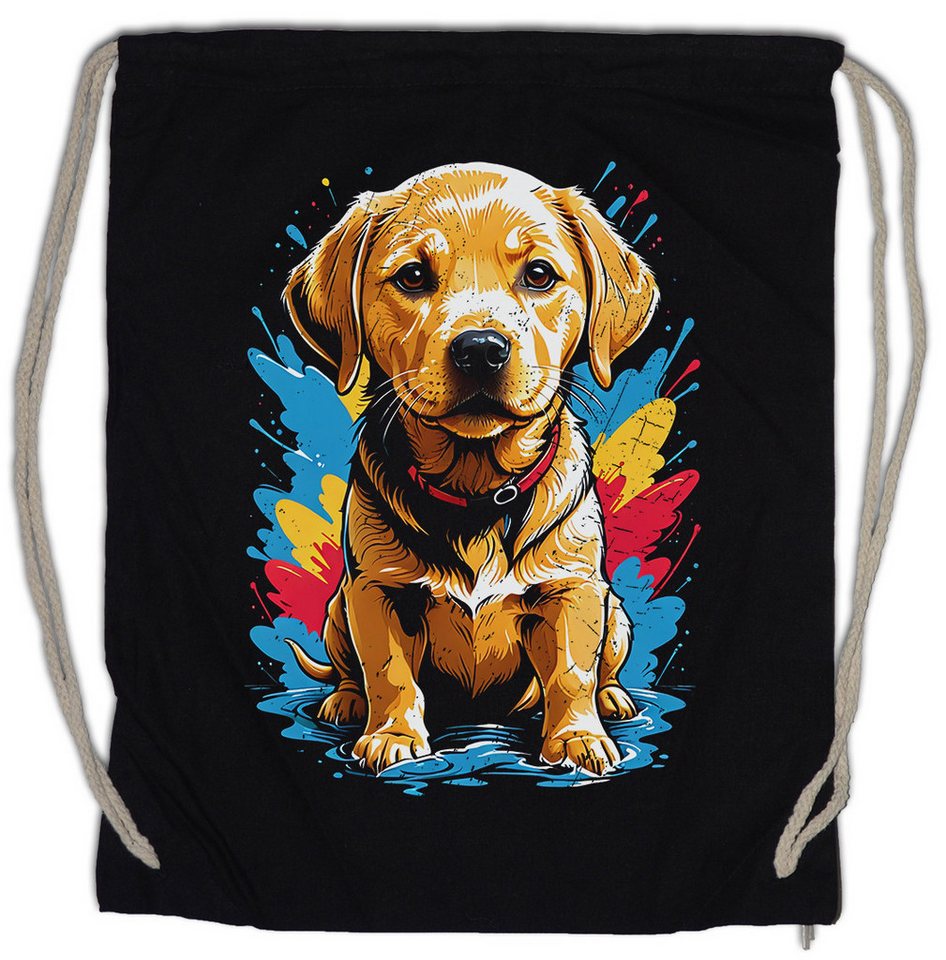 Urban Backwoods Turnbeutel Labrador Puppy Art Turnbeutel Golden Retriever Welpe Hund Dog Breed (1-tlg), Pet Rasse Züchter Fan von Urban Backwoods