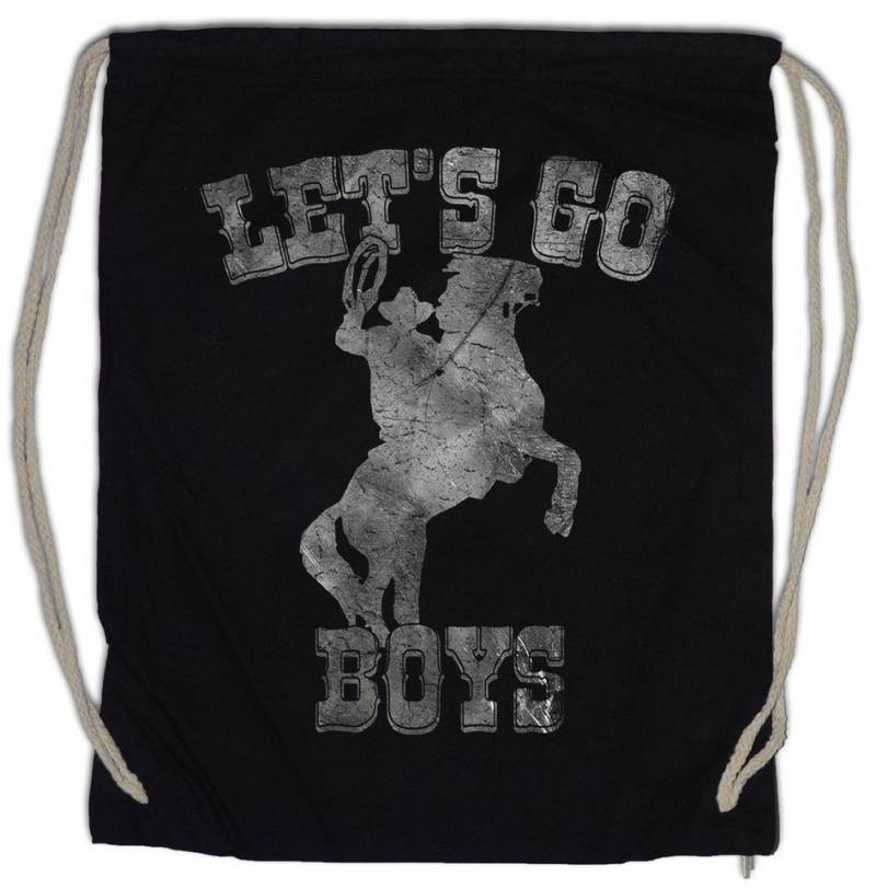 Urban Backwoods Turnbeutel Let's Go Boys Cowboy Turnbeutel Country Horse Western Pferd Hut Sport (1-tlg), Rider Reiten Reitsport von Urban Backwoods