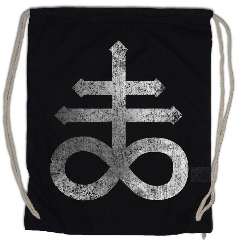 Urban Backwoods Turnbeutel Leviathan Cross Turnbeutel Kreuz SulSymbol Pentagram 666 Sign Double (1-tlg), Cross Protection Church of von Urban Backwoods