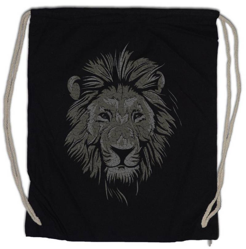 Urban Backwoods Turnbeutel Lion Face Turnbeutel Vegan Vegetarier Veganer Tierschutz Löwe Logo (1-tlg), Animal Welfare Speziesismus Veganismus von Urban Backwoods