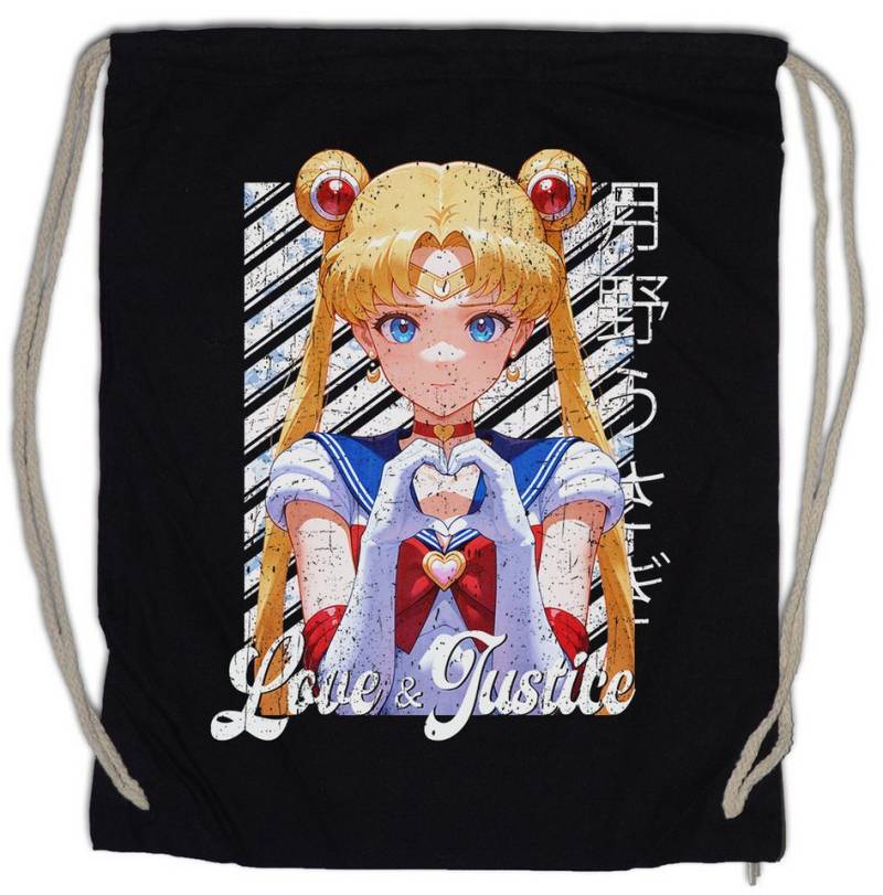 Urban Backwoods Turnbeutel Love And Justice Turnbeutel Anime Sailor Girl Usagi Tsukino Princess (1-tlg), Serenity Moon Wild Rabbit von Urban Backwoods