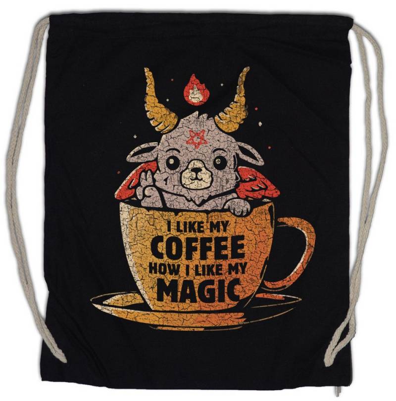 Urban Backwoods Turnbeutel Magic Coffee Turnbeutel Fun Geek Nerd Science Scientist Kaffee Molekül (1-tlg), Teacher Lehrer Chemie Chemistry von Urban Backwoods