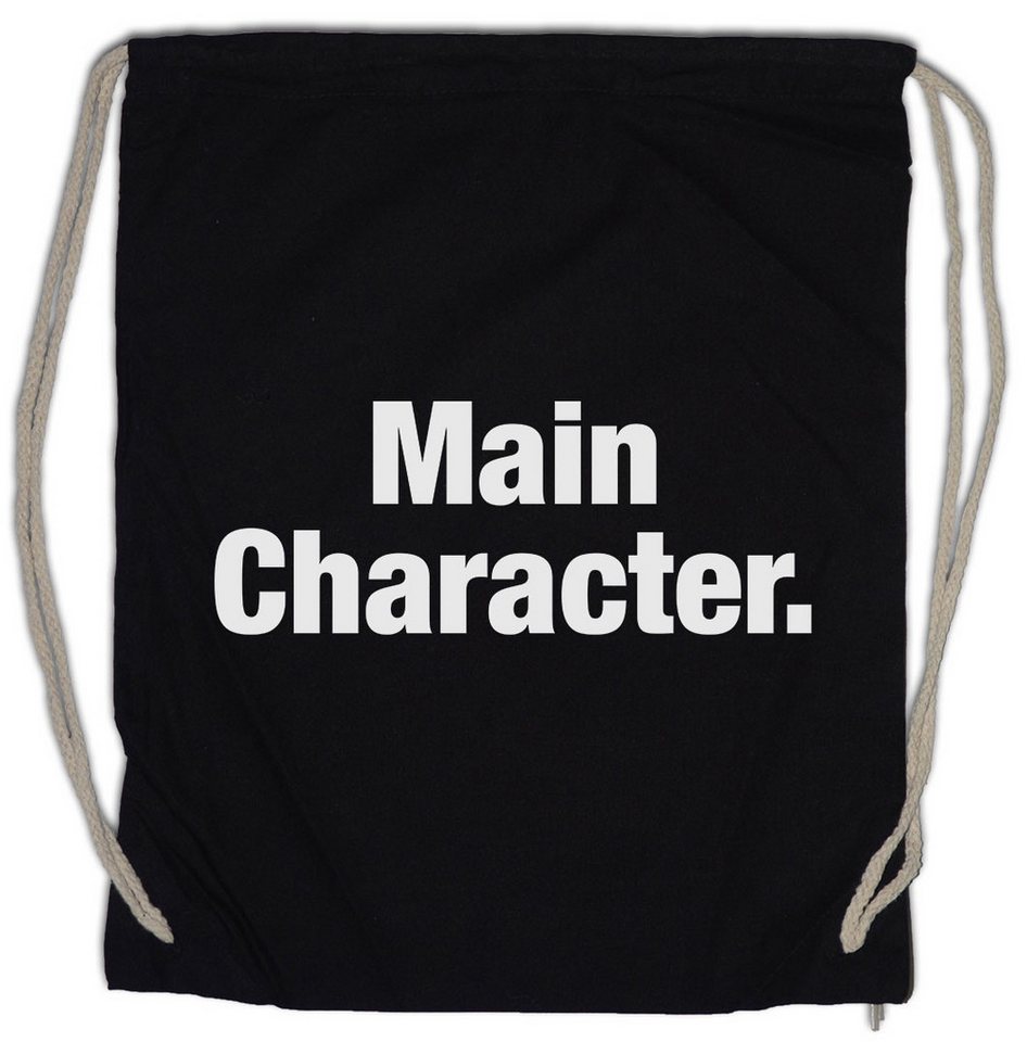 Urban Backwoods Turnbeutel Main Character Turnbeutel Hauptdarsteller Slogan Spruch Motto Fun Spaß (1-tlg), Comedy Joke Statement Classic von Urban Backwoods