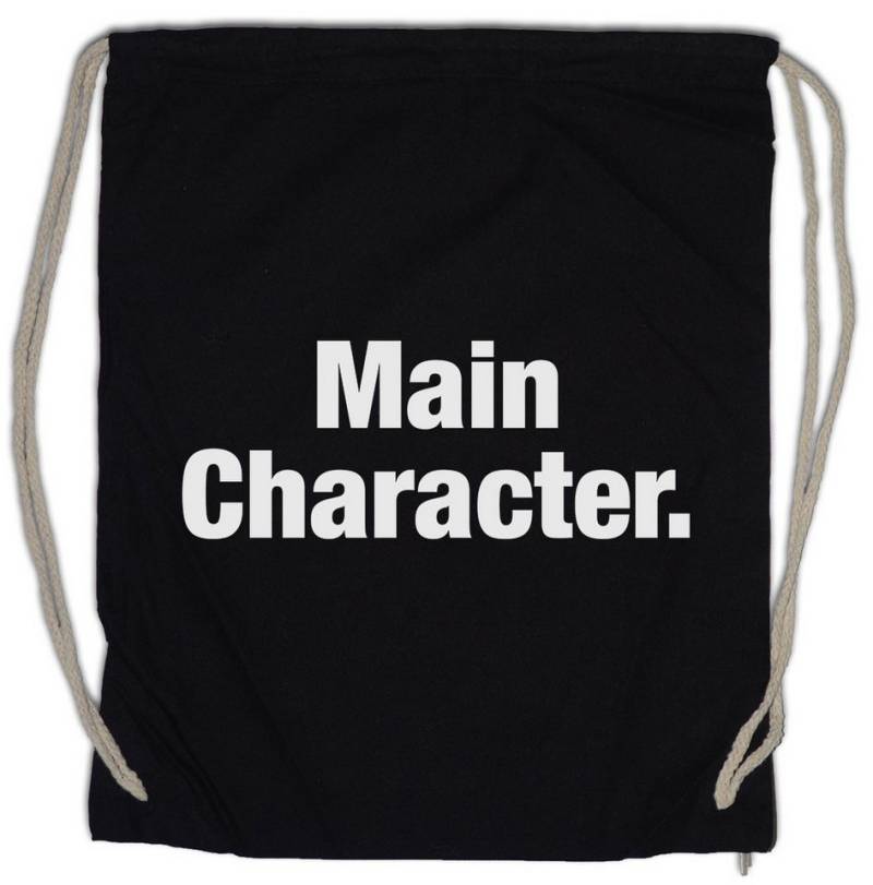 Urban Backwoods Turnbeutel Main Character Turnbeutel Hauptdarsteller Slogan Spruch Motto Fun Spaß (1-tlg), Comedy Joke Statement Classic von Urban Backwoods