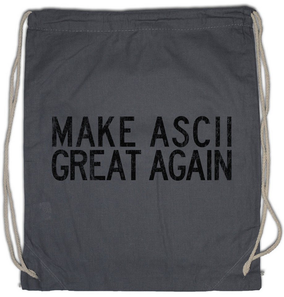 Urban Backwoods Turnbeutel Make ASCII Great Again Turnbeutel Binary Binär Informatiker (1-tlg), Programmierer Computer Hacker PC von Urban Backwoods
