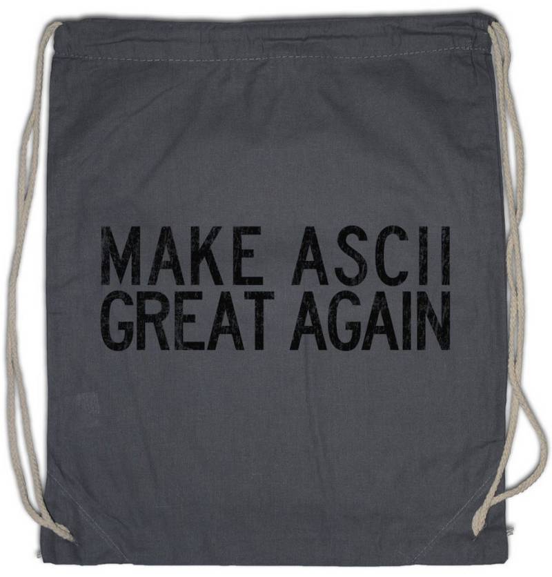 Urban Backwoods Turnbeutel Make ASCII Great Again Turnbeutel Binary Binär Informatiker (1-tlg), Programmierer Computer Hacker PC von Urban Backwoods