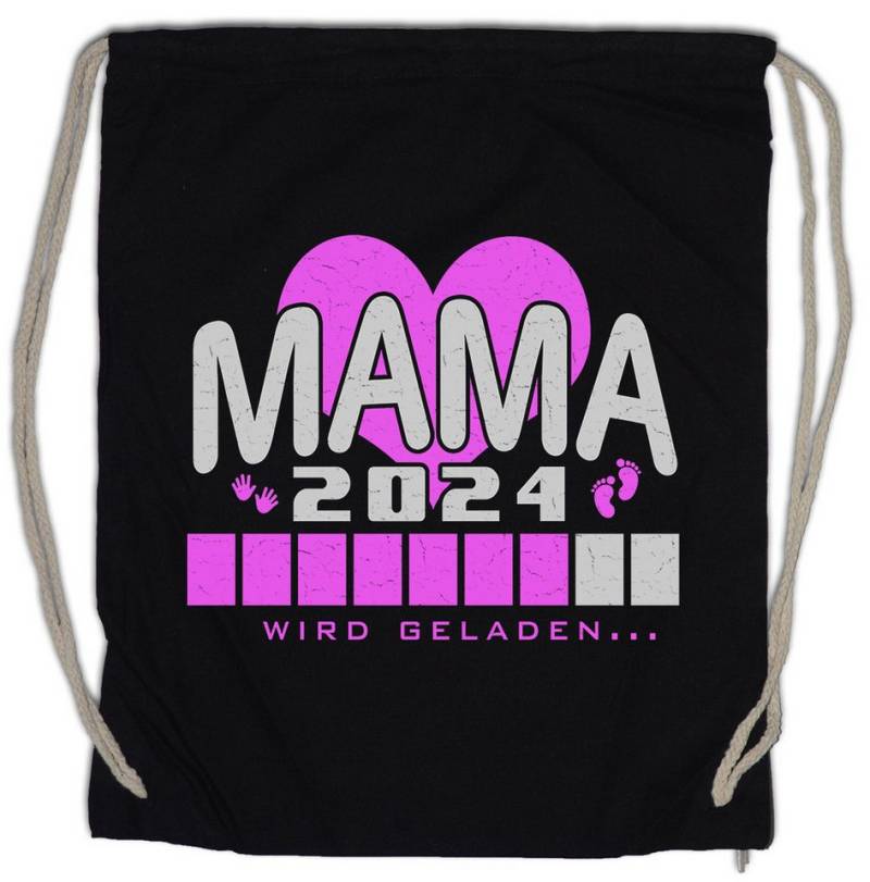 Urban Backwoods Turnbeutel Mama 2025 Wird Geladen Turnbeutel Mami Mutter Kind Schwangerschaft (1-tlg), Baby Geburt Nachwuchs Spaß von Urban Backwoods