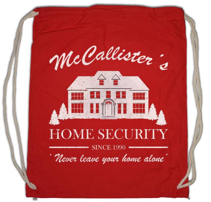 Urban Backwoods Turnbeutel McCallister Home Security Turnbeutel Zuhaus Kevin Alone Allein X-Mas (1-tlg), Christmas Weihnachten Movie Film von Urban Backwoods