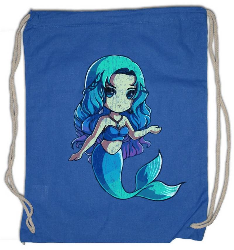 Urban Backwoods Turnbeutel Mermaid IV Turnbeutel Tattoo Sailor Meerjungfrau Comic Anime Style (1-tlg), Newschool Oldschool Anker AnchormRockabella von Urban Backwoods