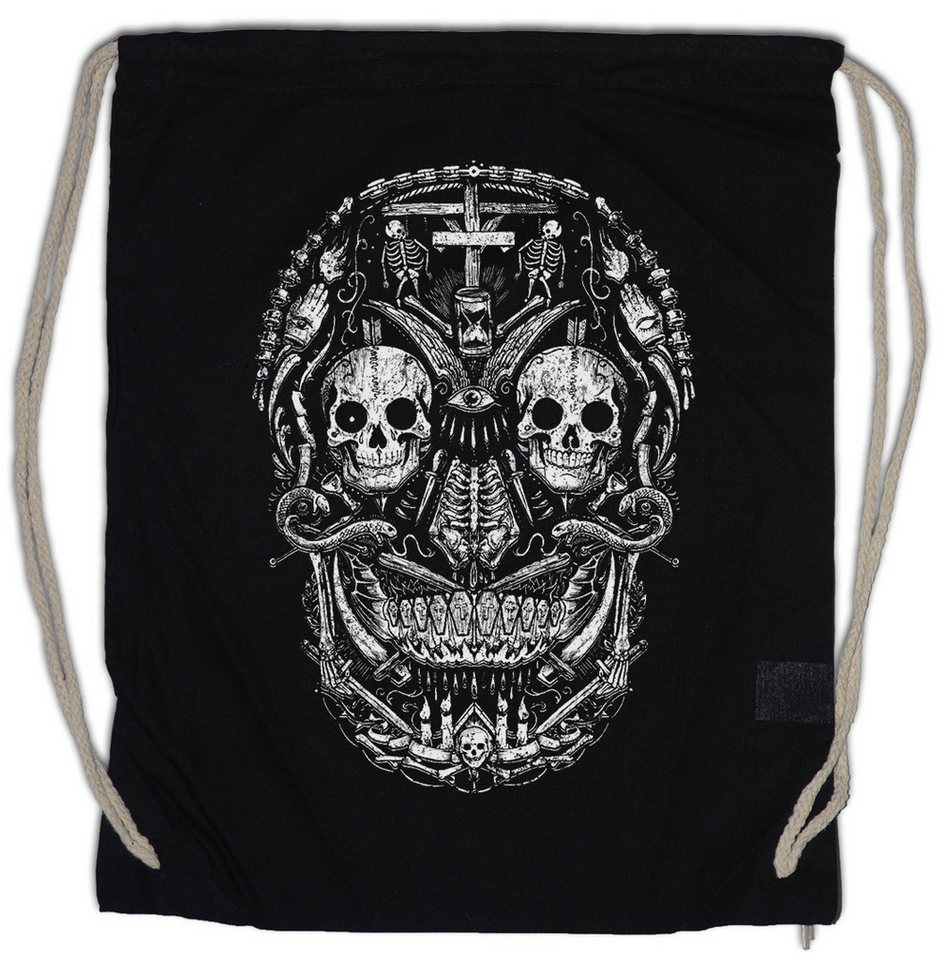 Urban Backwoods Turnbeutel Mexican Skull I Turnbeutel Schädel Sugar Gang Latino Mexico Tattoo (1-tlg), Bande Sugar Latin Art von Urban Backwoods