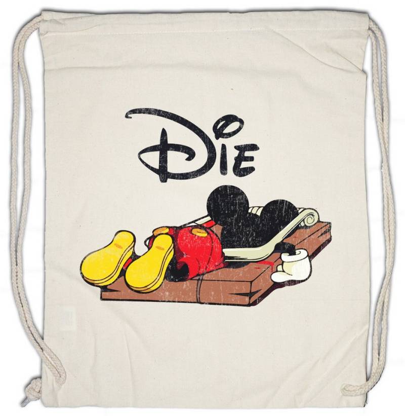 Urban Backwoods Turnbeutel Mouse Trap Turnbeutel Comic Mickey Fun Die Dead Maus Cartoon Punk Rock (1-tlg), Geschenk Metal Horror Tattoo von Urban Backwoods