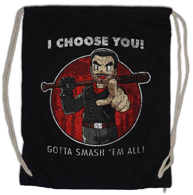 Urban Backwoods Turnbeutel Negan Choose You Turnbeutel Walking Zombie Walkers Dead Lucille (1-tlg), Baseballschläger Horror Series Living von Urban Backwoods