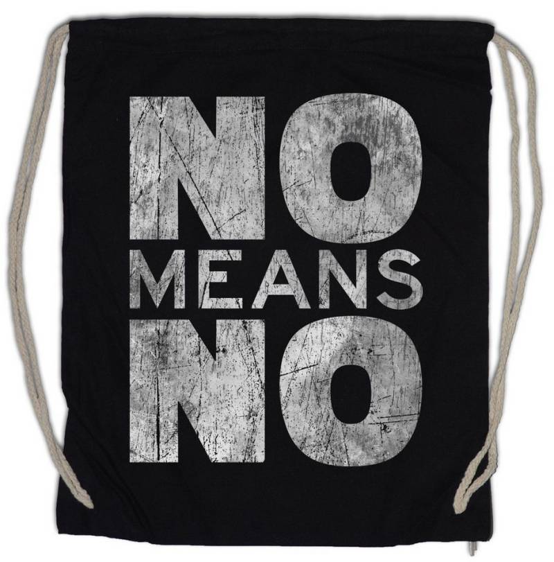 Urban Backwoods Turnbeutel No Means No Turnbeutel Sexism Emanzipation Feminismus Sexismus (1-tlg), Gleichberechtigung Feministin Gleiche Rechte von Urban Backwoods