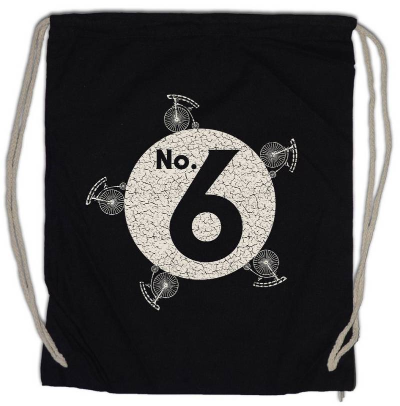 Urban Backwoods Turnbeutel No. 6 Turnbeutel The Fun TV Prisoner Number Butler Six Supervisor (1-tlg), Nummer Gefangener 6 Fahrrad von Urban Backwoods