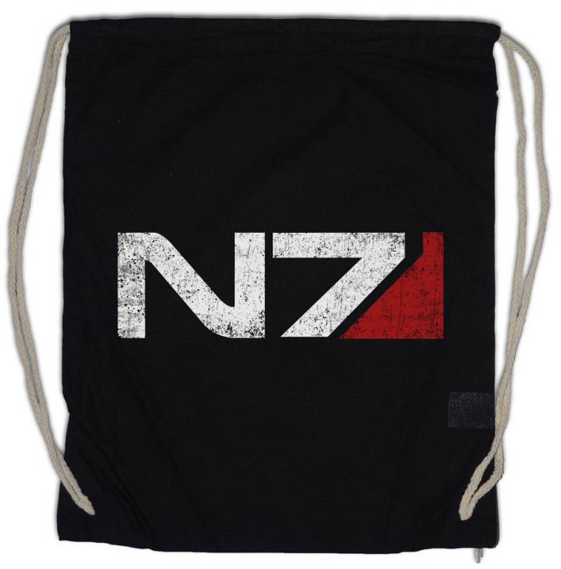 Urban Backwoods Turnbeutel Normandy Logo Turnbeutel Mass Commander Shepard Cerberus Abzeichen (1-tlg), Effect N7 Symbol Zeichen von Urban Backwoods
