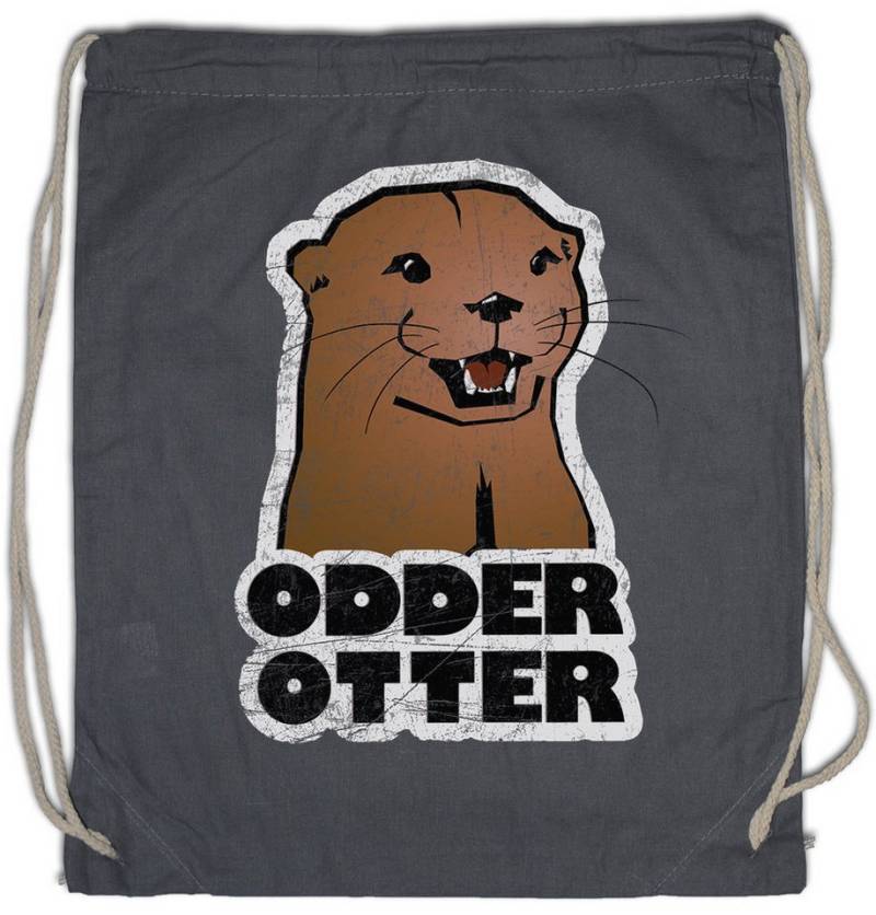 Urban Backwoods Turnbeutel Odder Otter Turnbeutel Wildlife Animal Protection Fisch Fischen Angeln (1-tlg), Angel Space Angler Fluss von Urban Backwoods