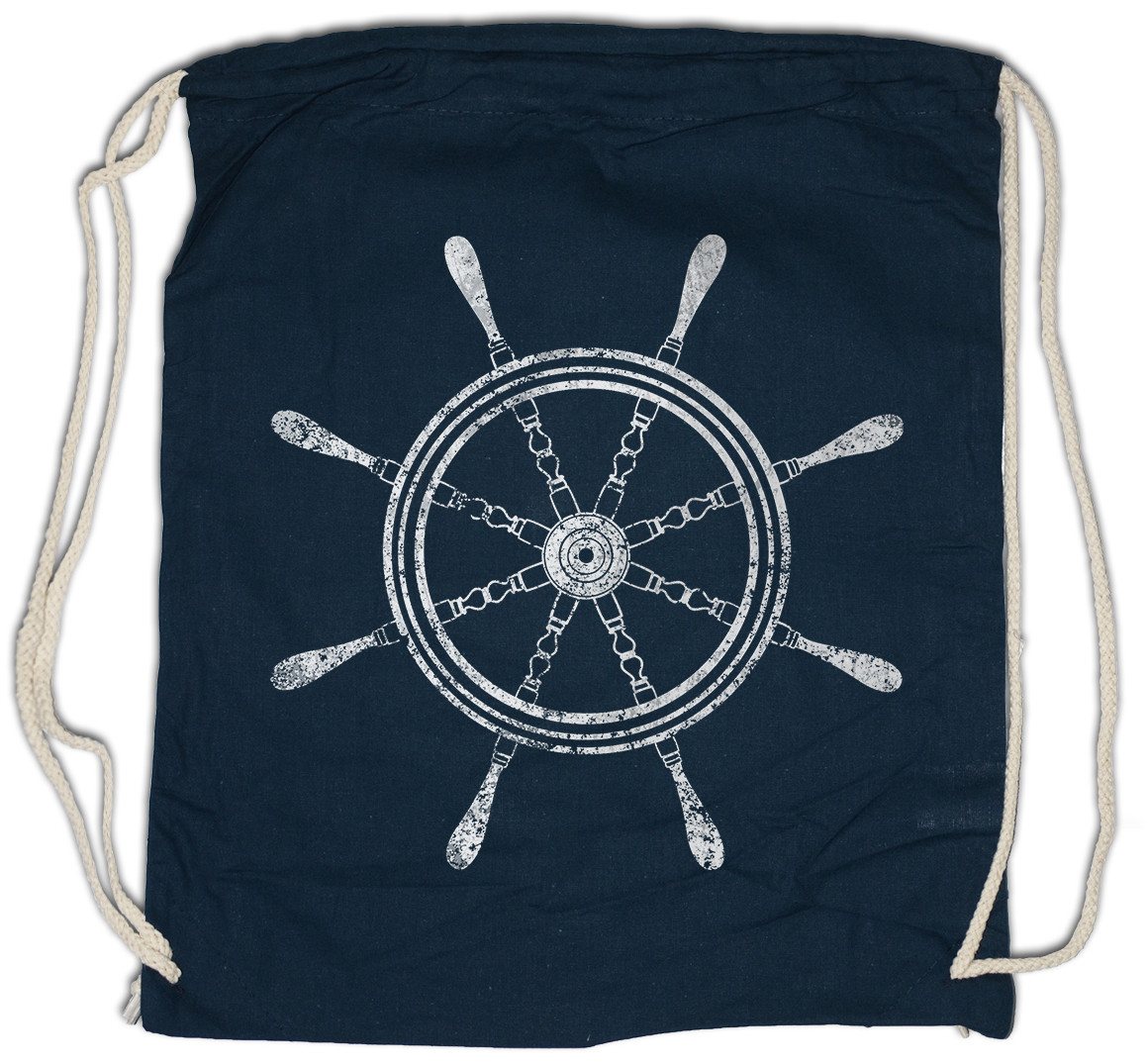 Urban Backwoods Turnbeutel Oldschool Nautical Wheel I Turnbeutel Tattoo Steuerrad Anker Anchor (1-tlg), Star Sailor Artist Art von Urban Backwoods