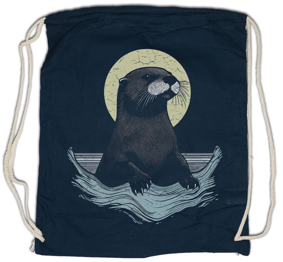 Urban Backwoods Turnbeutel Otter A Turnbeutel Lovely Wildlife lontra Nutria Fischotter Seeotter (1-tlg), Viral Meme Flussotter Tier von Urban Backwoods