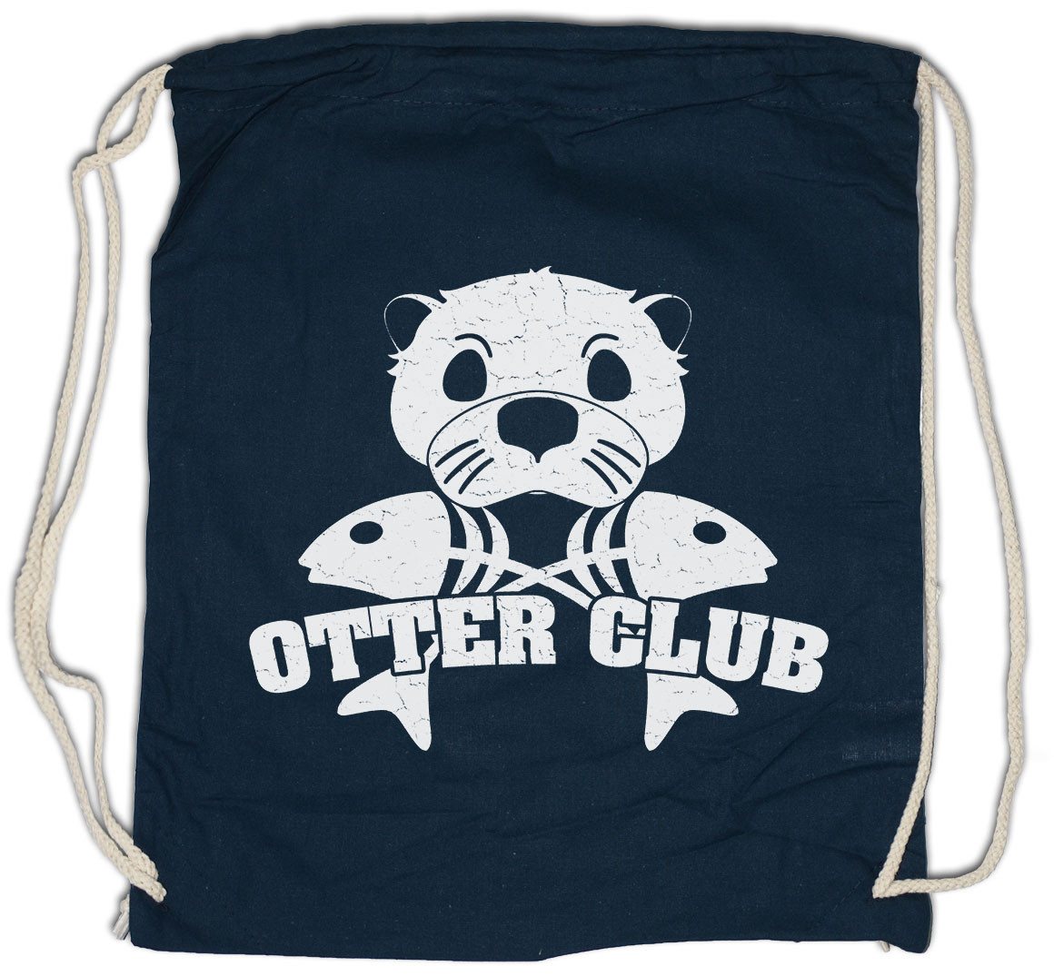 Urban Backwoods Turnbeutel Otter Club Turnbeutel Patch Biker MC Wildlife lontra Nutria Fischotter (1-tlg), Seeotter Viral Meme Flussotter von Urban Backwoods