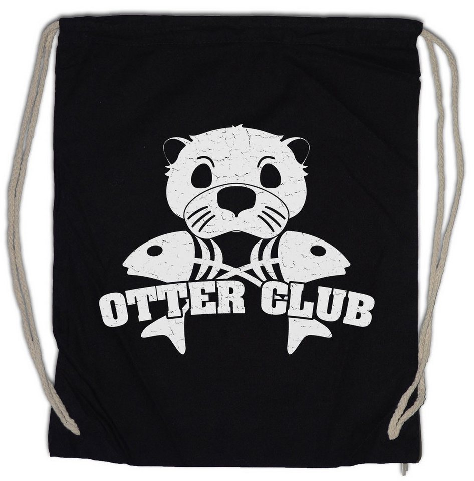 Urban Backwoods Turnbeutel Otter Club Turnbeutel Patch Biker MC Wildlife lontra Nutria Fischotter (1-tlg), Seeotter Viral Meme Flussotter von Urban Backwoods