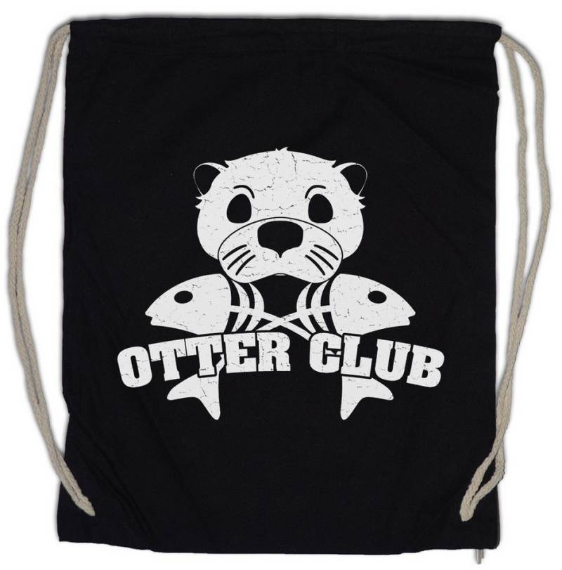 Urban Backwoods Turnbeutel Otter Club Turnbeutel Patch Biker MC Wildlife lontra Nutria Fischotter (1-tlg), Seeotter Viral Meme Flussotter von Urban Backwoods