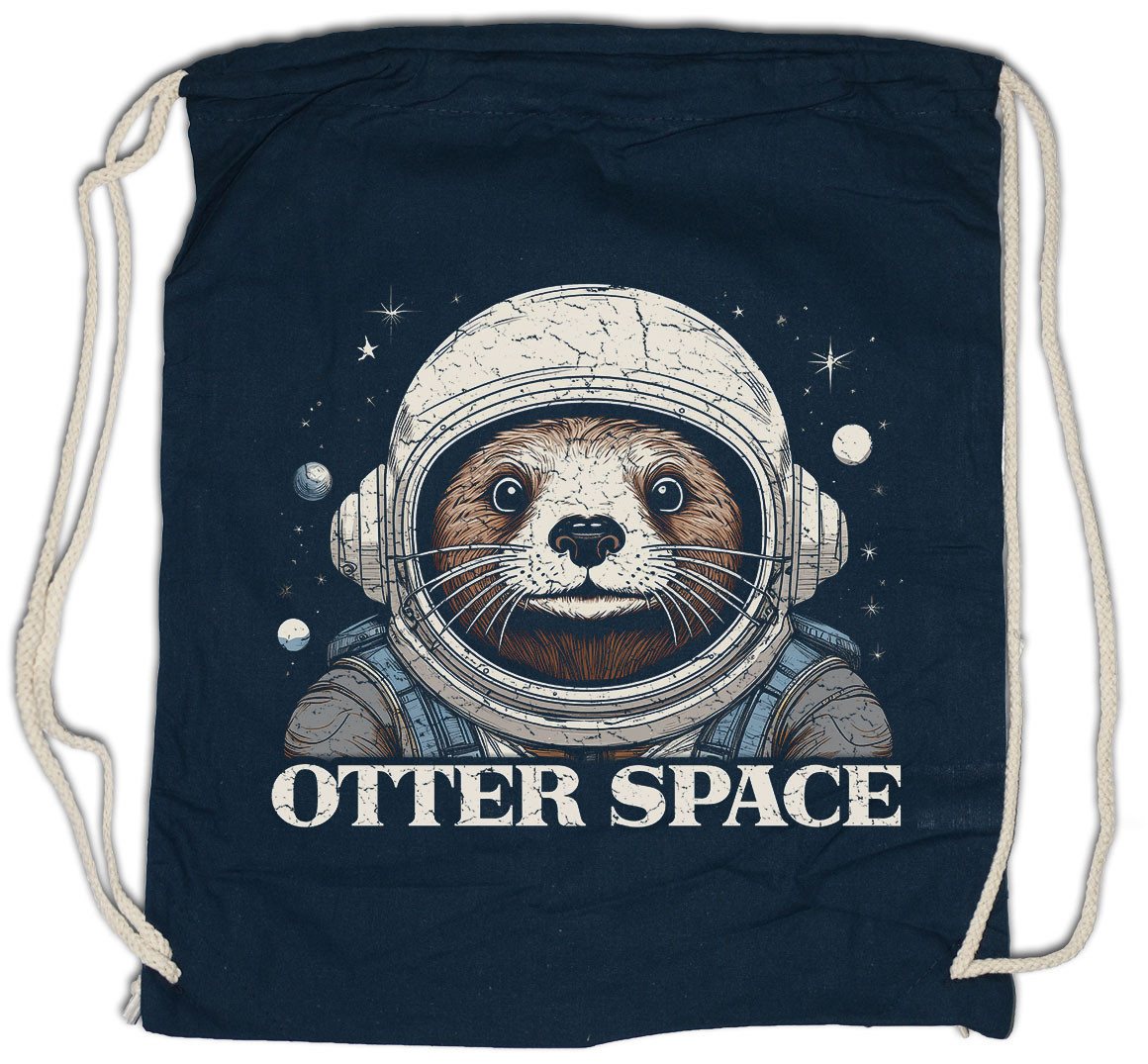 Urban Backwoods Turnbeutel Otter Space C Turnbeutel Wildlife lontra Nutria Fischotter Outer (1-tlg), Astronaut Kosmonaut Weltraum Seeotter von Urban Backwoods