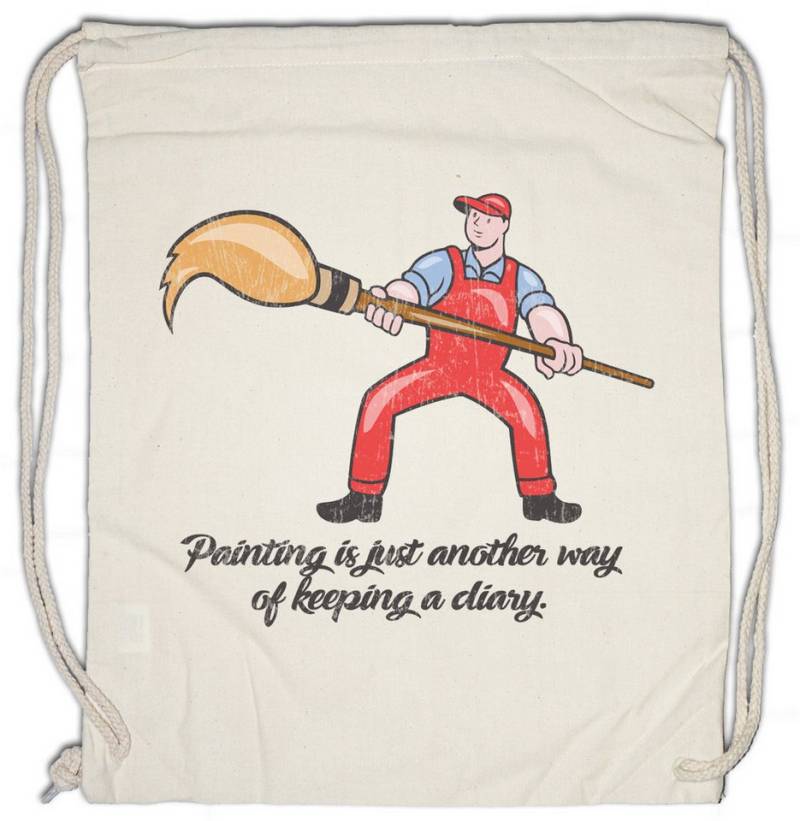 Urban Backwoods Turnbeutel Painting Turnbeutel Maler Painter Artist Lackierer Handwerk Künstler (1-tlg), Anstreicher Verputzer Beruf Job von Urban Backwoods