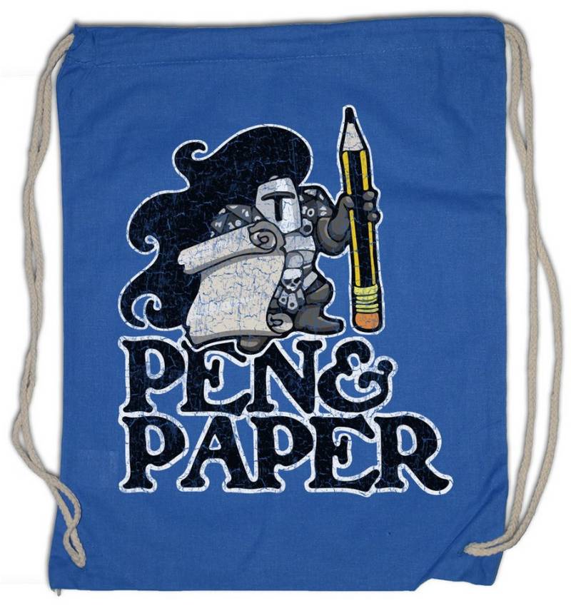 Urban Backwoods Turnbeutel Pen & Paper Turnbeutel Dungeons Gamer Geek Nerd Dragons Roleplay RPG (1-tlg), Rollenspiel Role Play Dice von Urban Backwoods