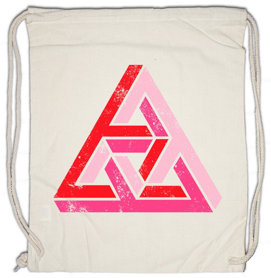 Urban Backwoods Turnbeutel Penrose Logo Sign I Turnbeutel Big Geek Triangle Bang Freak TBBT (1-tlg), Theory Parkett Treppe Nerd von Urban Backwoods