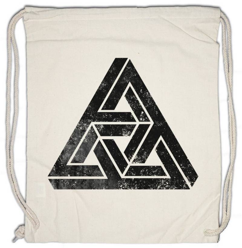 Urban Backwoods Turnbeutel Penrose Logo Sign IV Turnbeutel Big Geek Triangle Bang Freak TBBT (1-tlg), Theory Parkett Treppe Nerd von Urban Backwoods