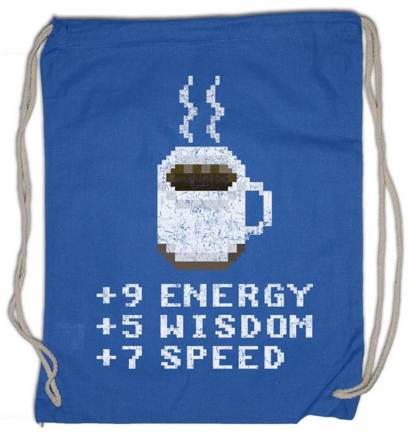 Urban Backwoods Turnbeutel Pixel Coffee Turnbeutel Planescape Dungeons Pen Paper Dragons (1-tlg), Role-Playing Game Gamer Nerd von Urban Backwoods