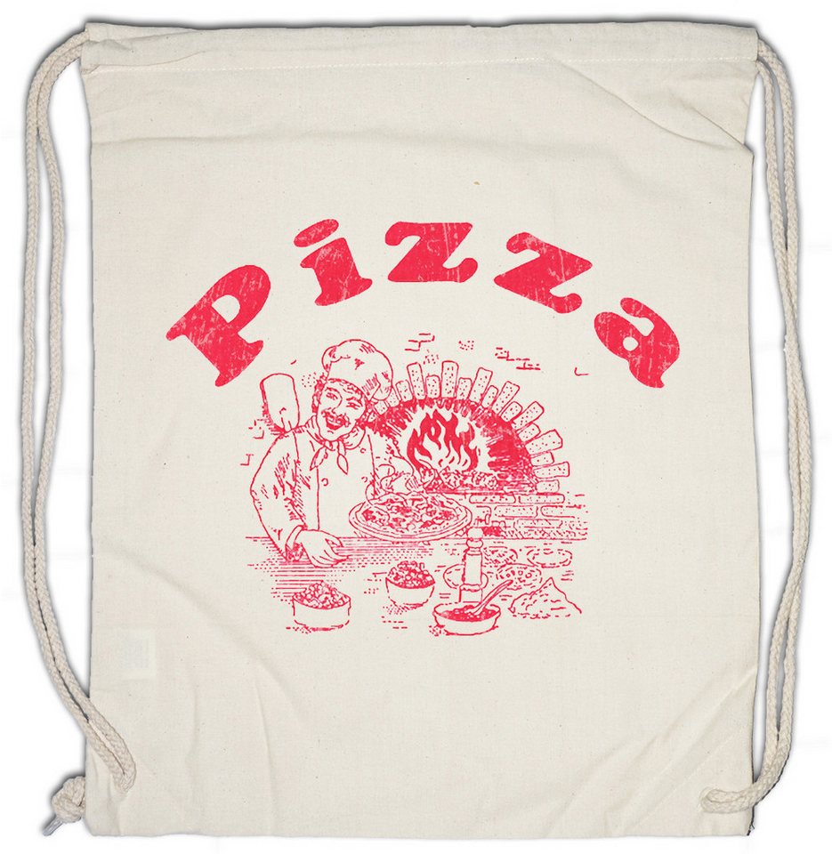 Urban Backwoods Turnbeutel Pizza Box II Turnbeutel Italia Fun Italien Pizzabäcker Pizzeria Maker (1-tlg), Symbol Zeichen Sign Logo von Urban Backwoods