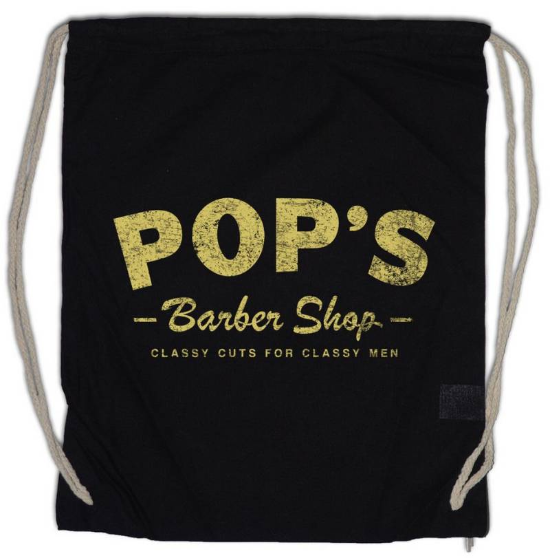Urban Backwoods Turnbeutel Pop's Barber Shop Turnbeutel The Harlem Defenders Luke Barbershop Cage (1-tlg), Barbier Friseur Zeichen Sign von Urban Backwoods