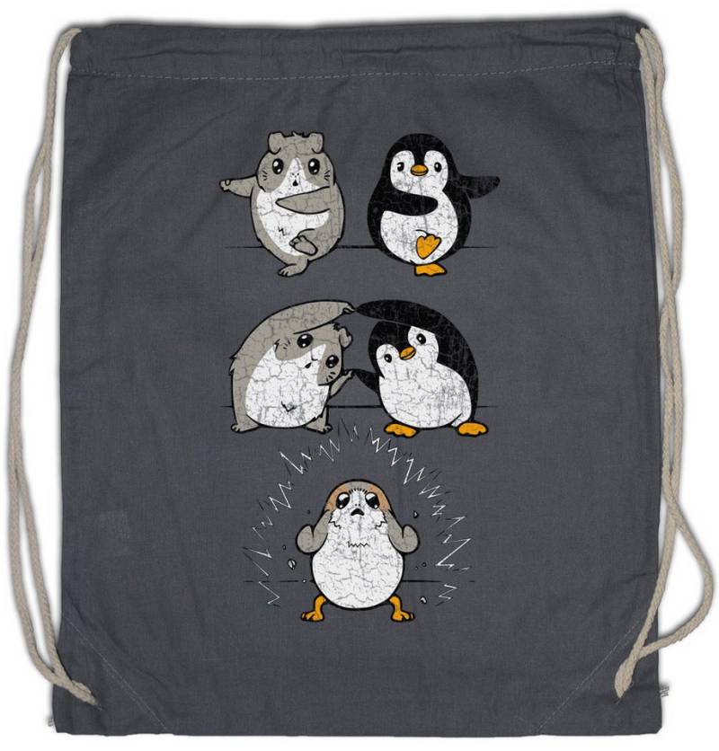 Urban Backwoods Turnbeutel Porg Fusion Turnbeutel Penguin Pinguin Hamster Fun Geek Nerd Gift Wars (1-tlg), Cute Spaß Geschenk von Urban Backwoods
