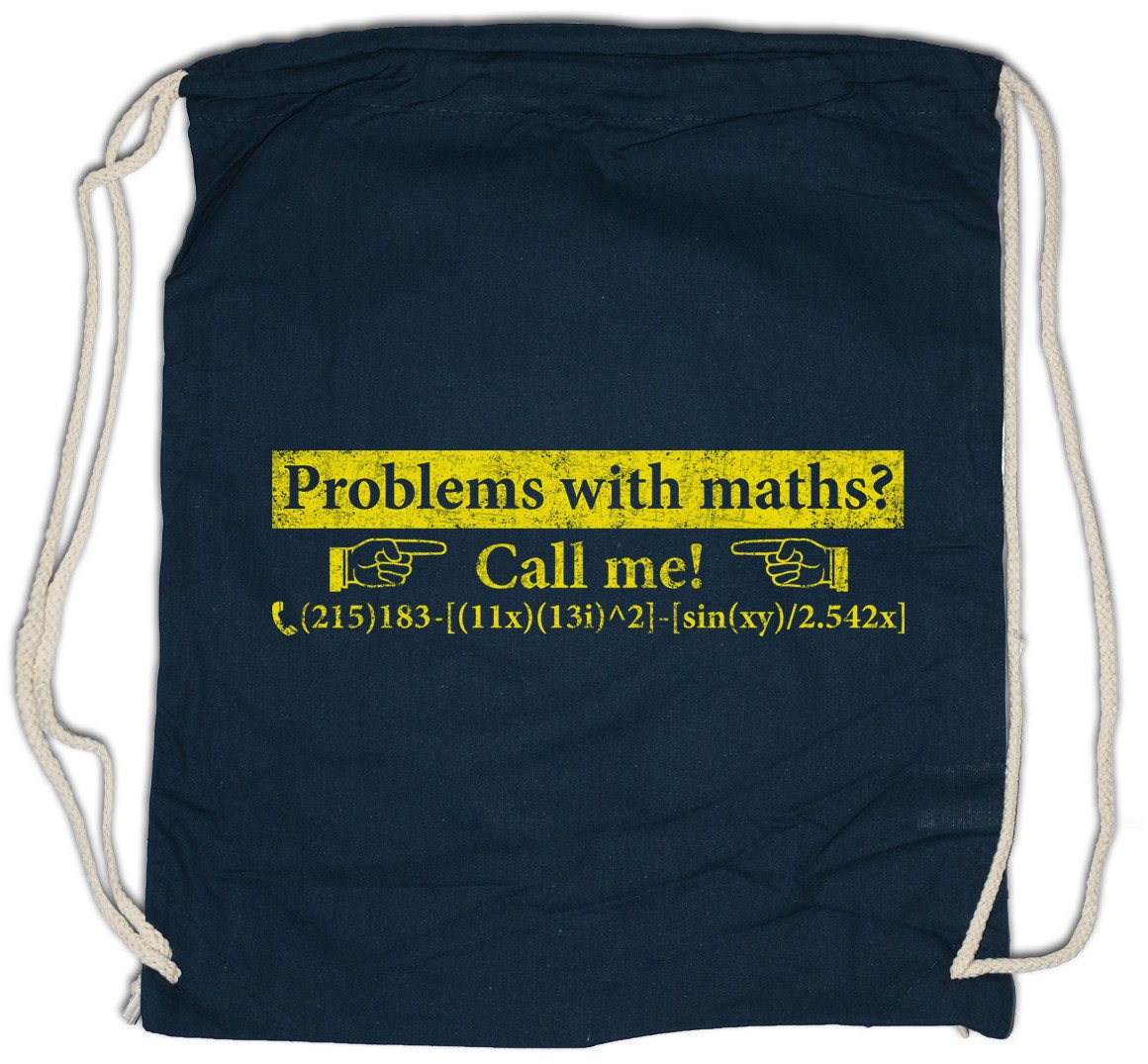 Urban Backwoods Turnbeutel Problem with Maths Turnbeutel Geek Nerd Fun Informatiker Mathe (1-tlg) von Urban Backwoods