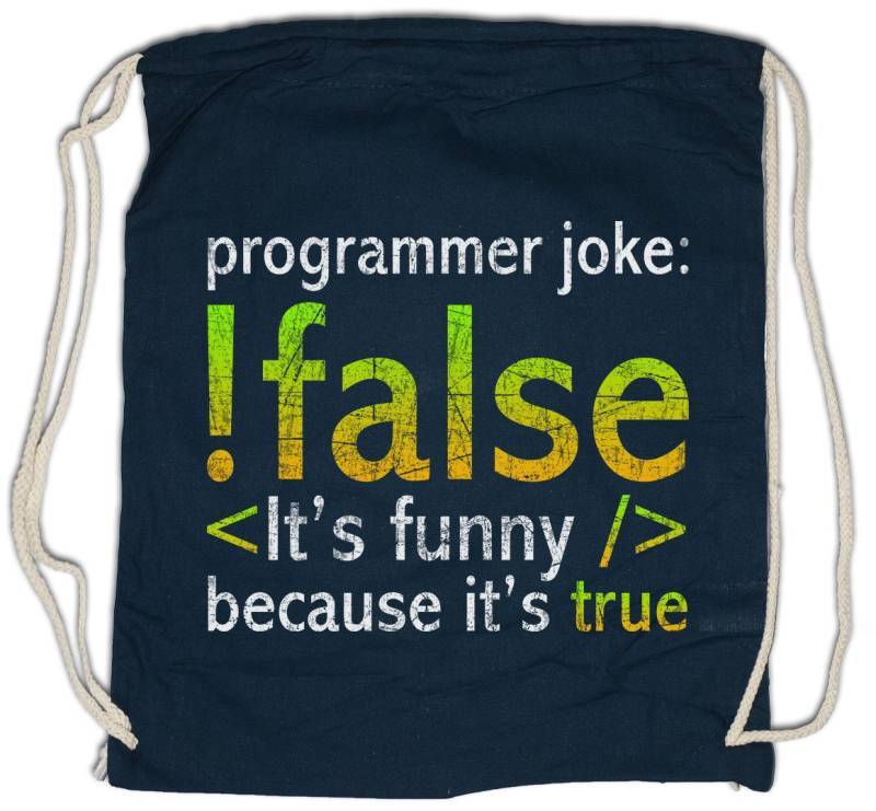 Urban Backwoods Turnbeutel Programmer Joke Turnbeutel Informatiker Informatik Computer Science (1-tlg), Scientist Internet Fun Nerd von Urban Backwoods