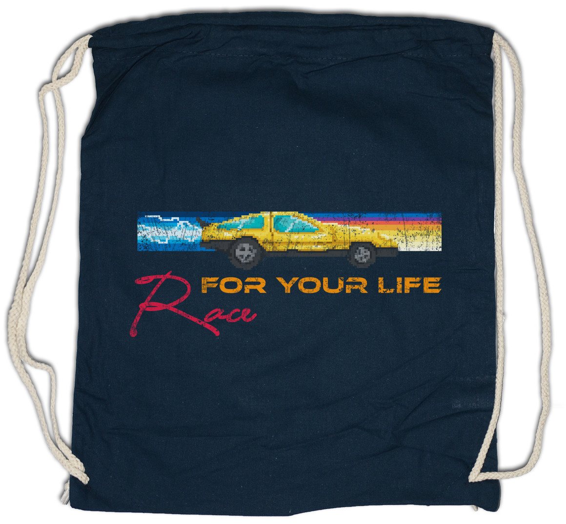Urban Backwoods Turnbeutel Race For You Life Turnbeutel R3ennfahrer Racing Car Driver Racer Biker (1-tlg), Love Addiction Addicted Petrol von Urban Backwoods