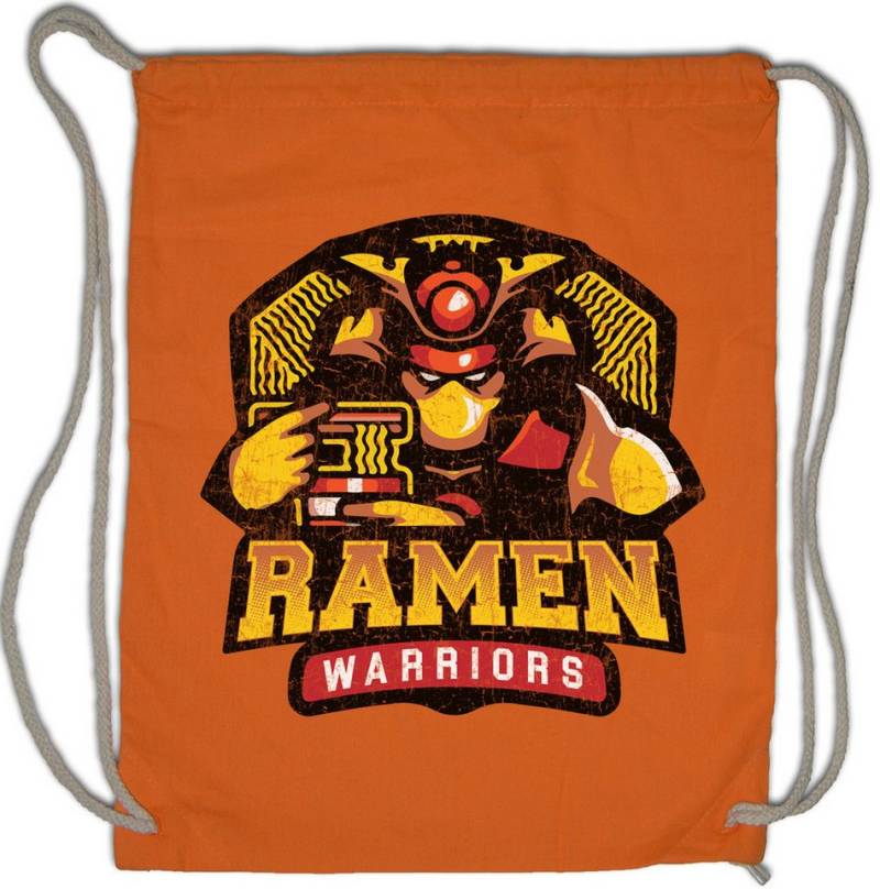 Urban Backwoods Turnbeutel Ramen Warriors Turnbeutel Instant Noodles Nudeln Suppe Soup Ninja (1-tlg), Bushido Banzai Krieger Rüstung von Urban Backwoods