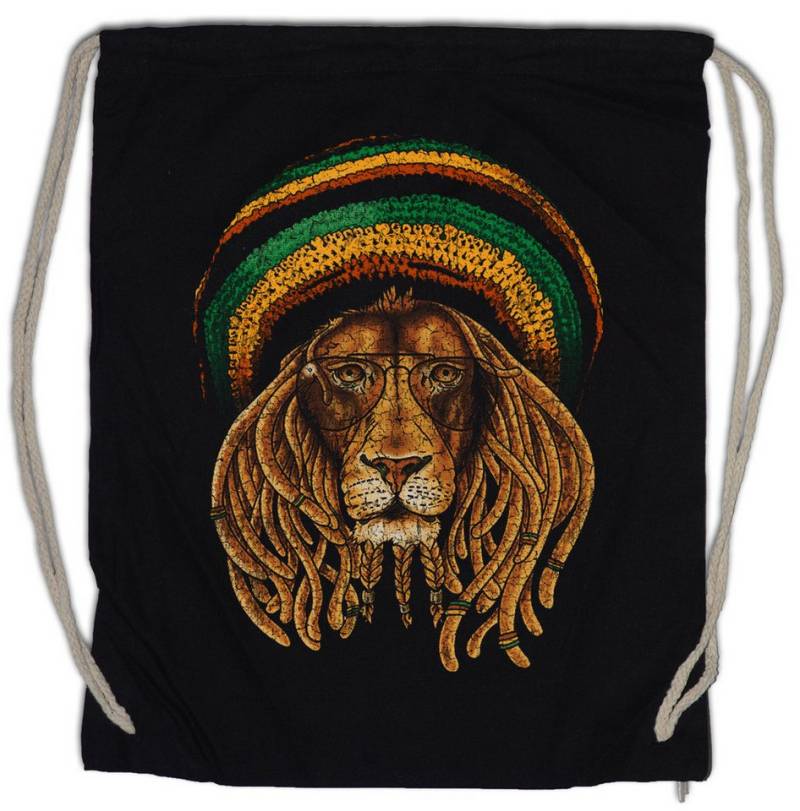 Urban Backwoods Turnbeutel Reggae Lion III Turnbeutel Music Jah Babylon Musikfari Bob (1-tlg), Reggae Zion Marley Irie von Urban Backwoods
