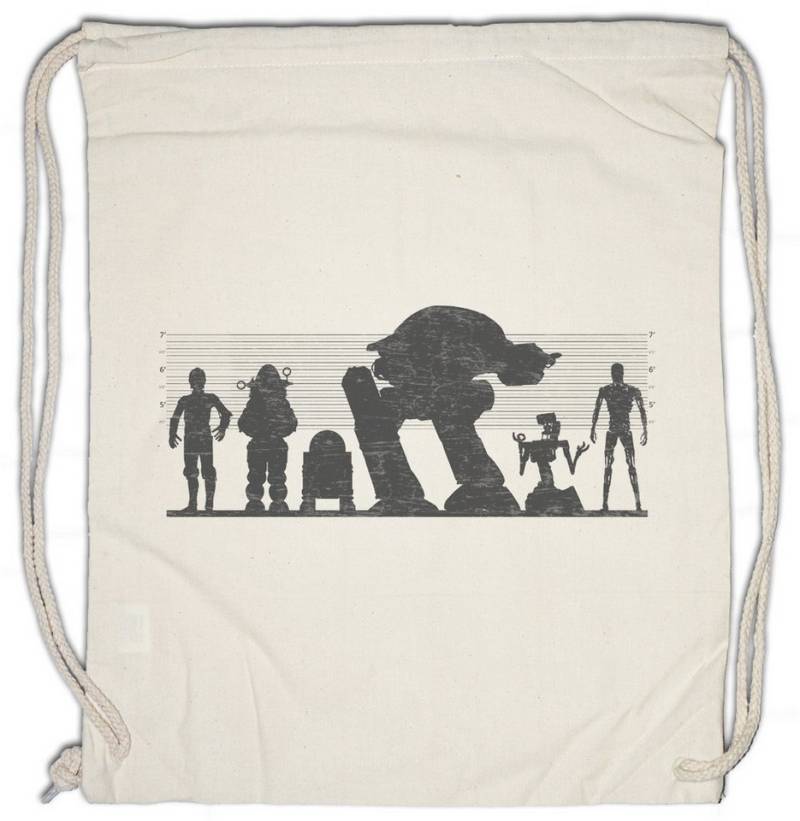 Urban Backwoods Turnbeutel Robot Suspects Turnbeutel Star Verdächtige Droide R2D2 Roboter C3PO (1-tlg), Terminator Wars Robocop Movies von Urban Backwoods