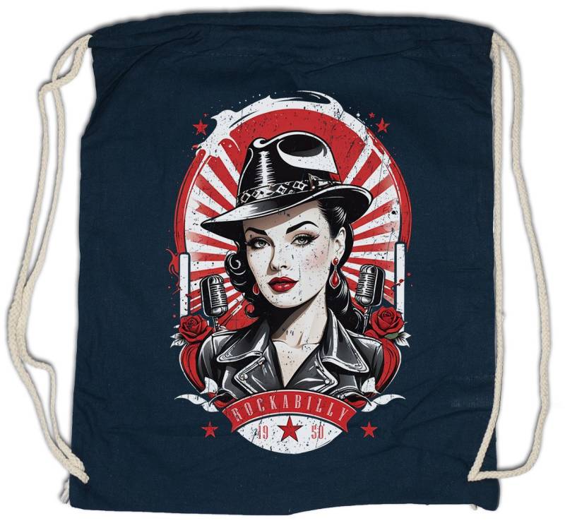 Urban Backwoods Turnbeutel Rockabella Beauty Turnbeutel Tattoo Rockabilly Art Artist Fifties 50s (1-tlg), Girl Pin Up Burlesque von Urban Backwoods