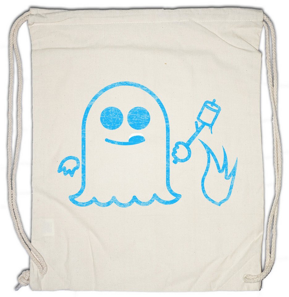 Urban Backwoods Turnbeutel S BBQ Turnbeutel Spectre Barbecue Geist Ghost Grillen Grill Fun (1-tlg), Camping Feuer Lagerfeuer Zelten von Urban Backwoods